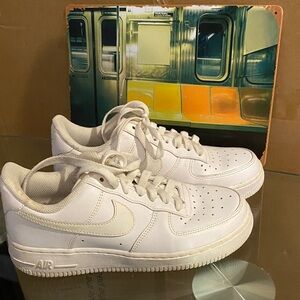 Nike Cream Air Force 1 Sneakers